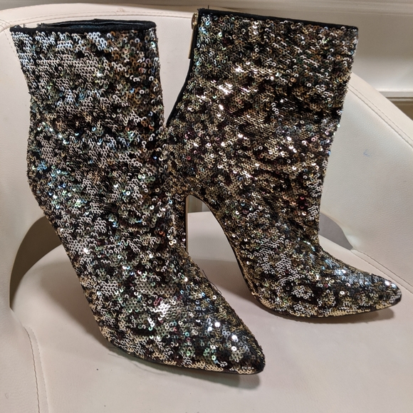 Shoedazzle sequence stiletto ankle boots 38.5/8 - Picture 1 of 5